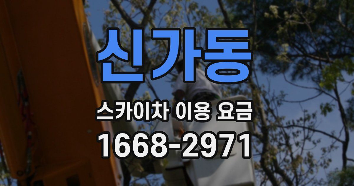 신가동 스카이차 이용 요금