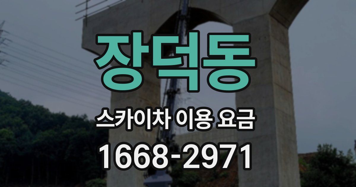 장덕동 스카이차 이용 요금