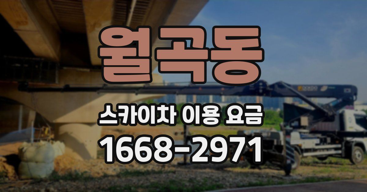 월곡동 스카이차 이용 요금