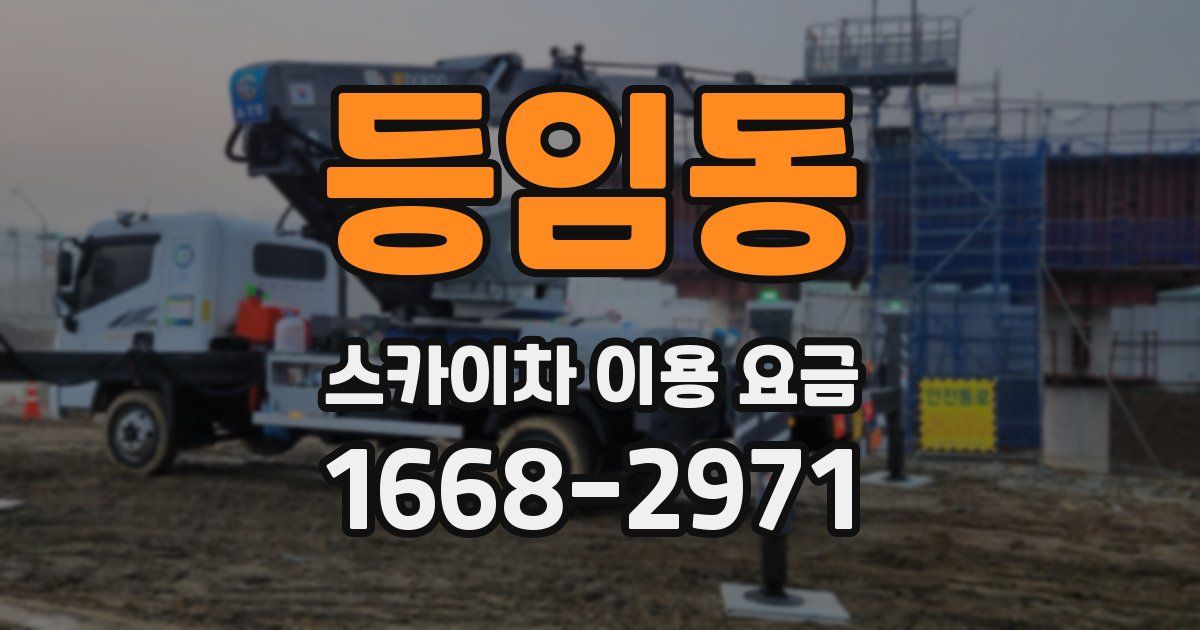 등임동 스카이차 이용 요금
