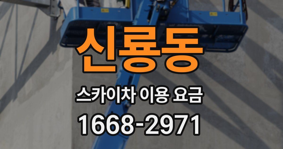 신룡동 스카이차 이용 요금
