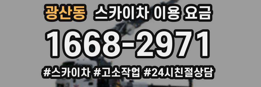 광산동 스카이차 이용 요금