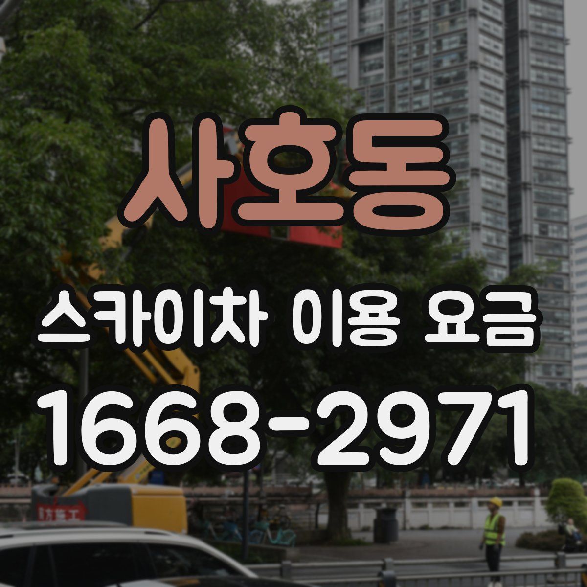 사호동 스카이차 이용 요금