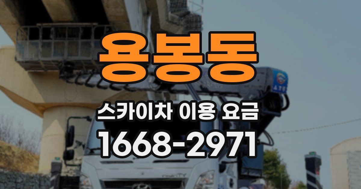 용봉동 스카이차 이용 요금