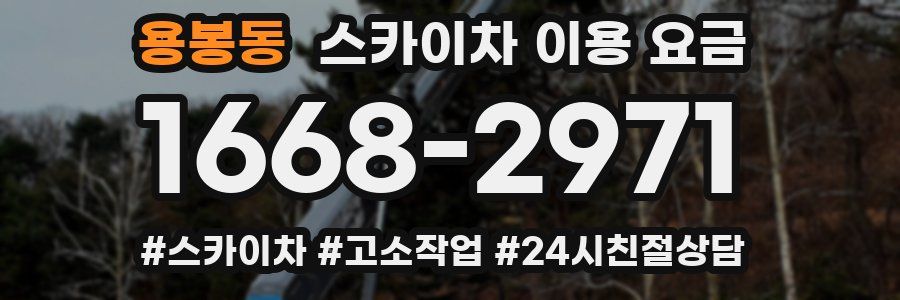 용봉동 스카이차 이용 요금