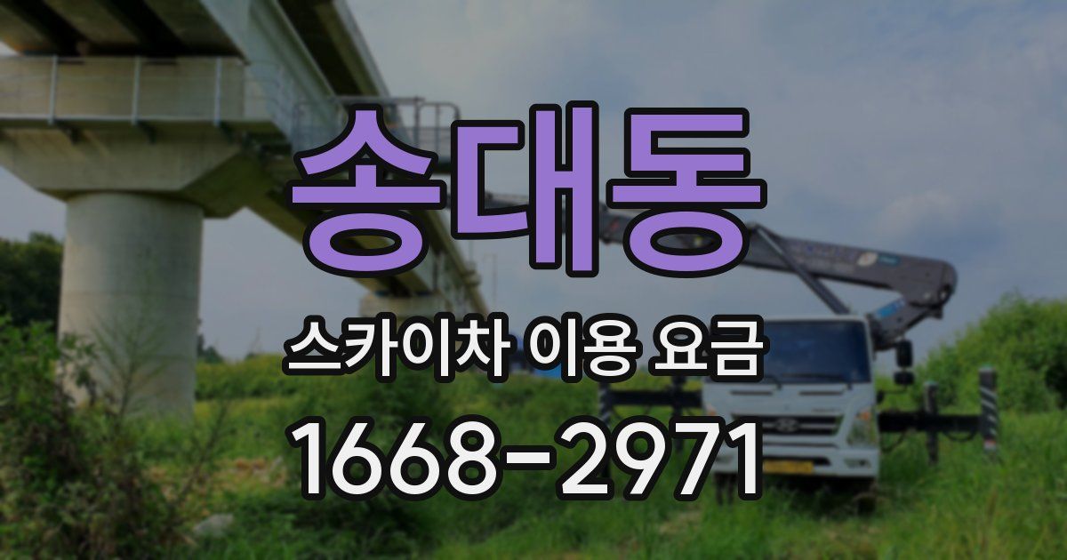 송대동 스카이차 이용 요금