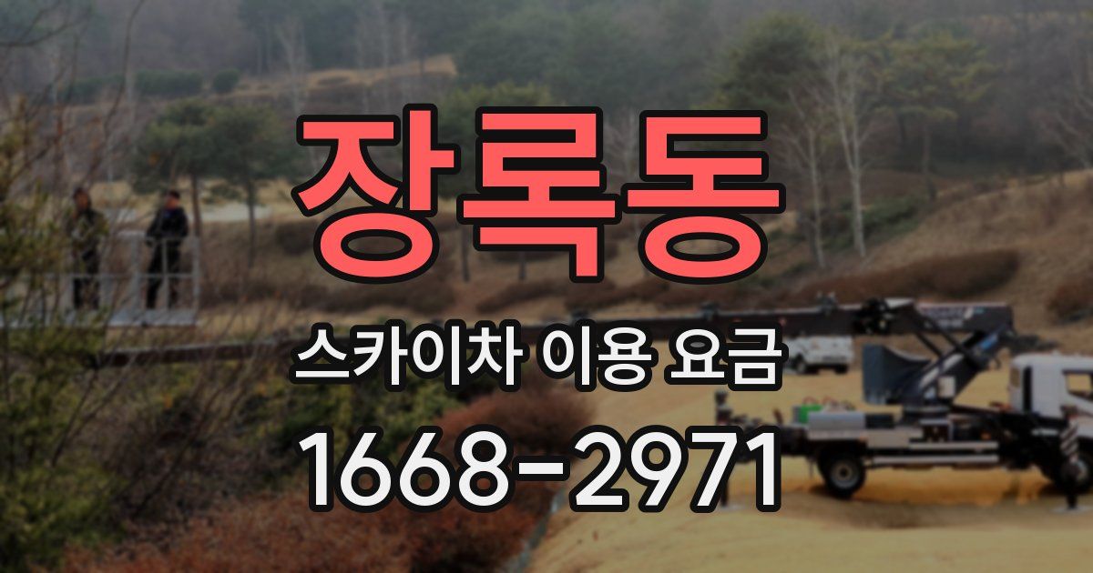장록동 스카이차 이용 요금