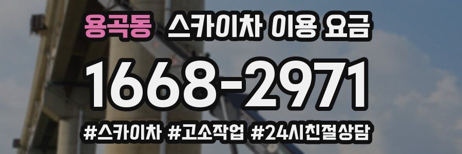 용곡동 스카이차 이용 요금