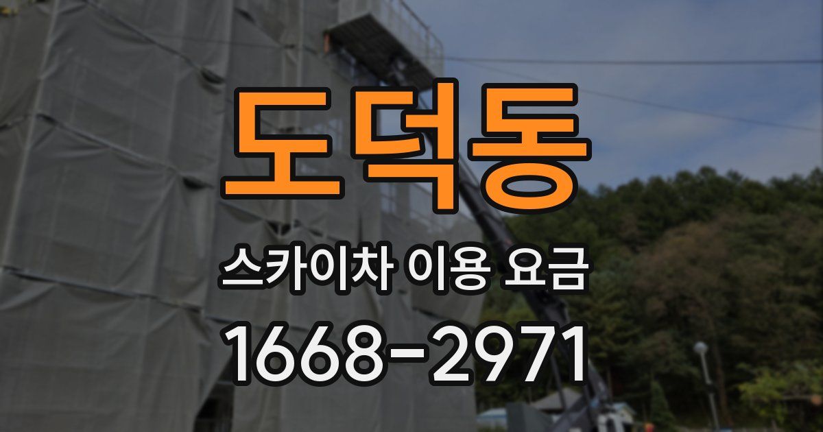 도덕동 스카이차 이용 요금