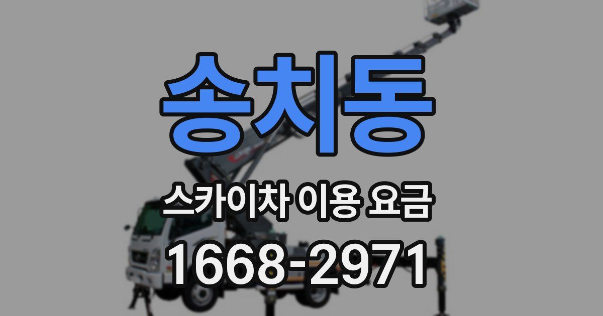 송치동 스카이차 이용 요금