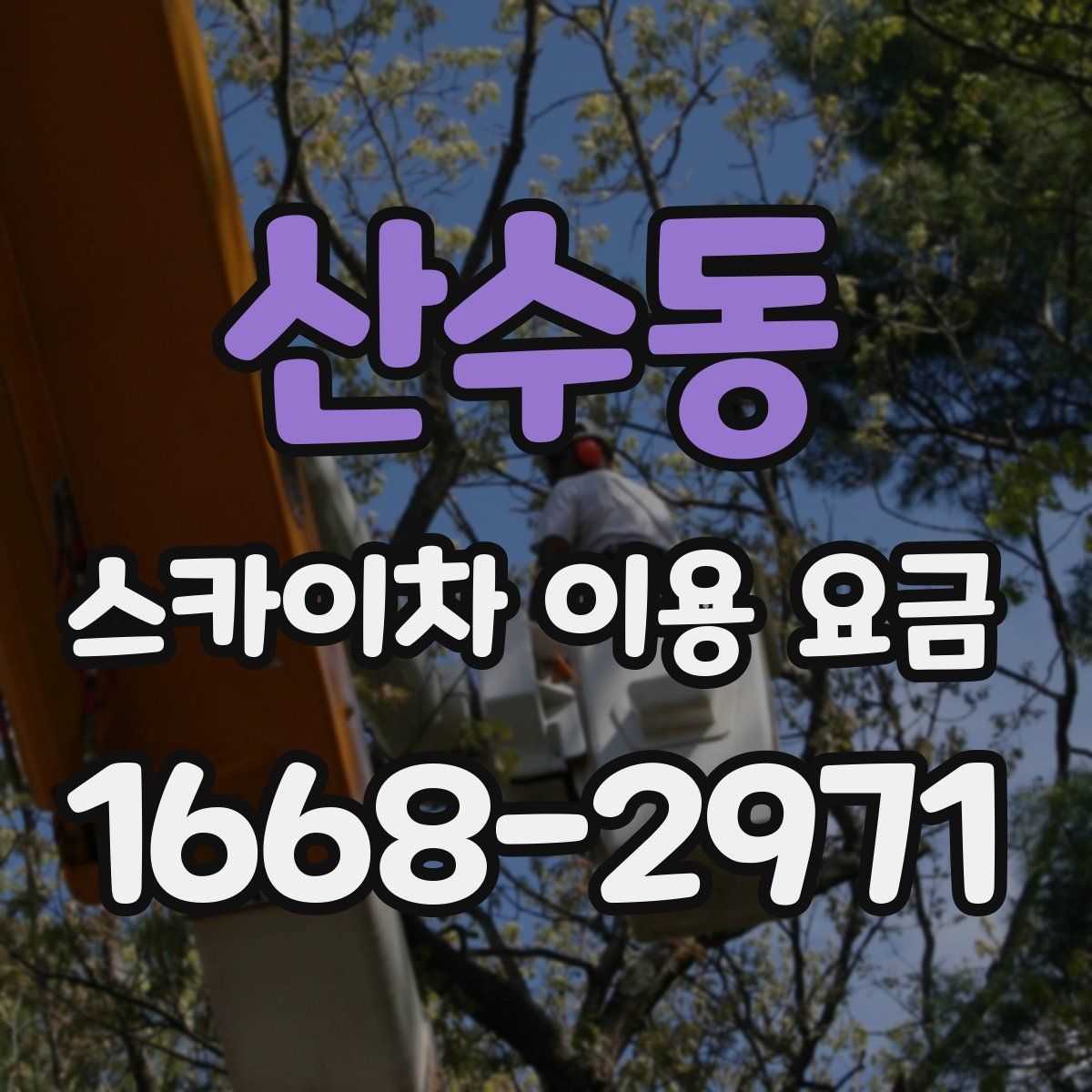 산수동 스카이차 이용 요금