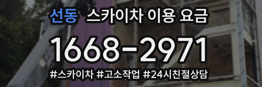 선동 스카이차 이용 요금