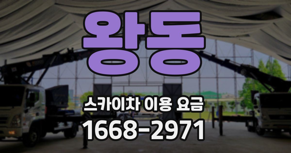 왕동 스카이차 이용 요금