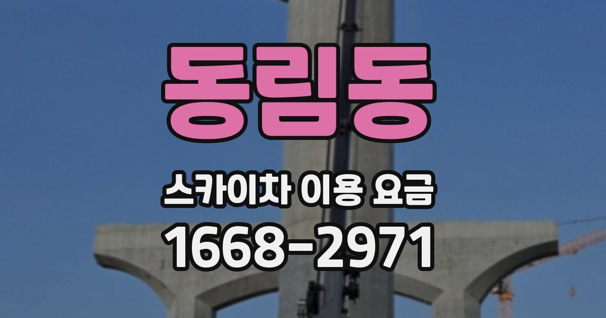 동림동 스카이차 이용 요금