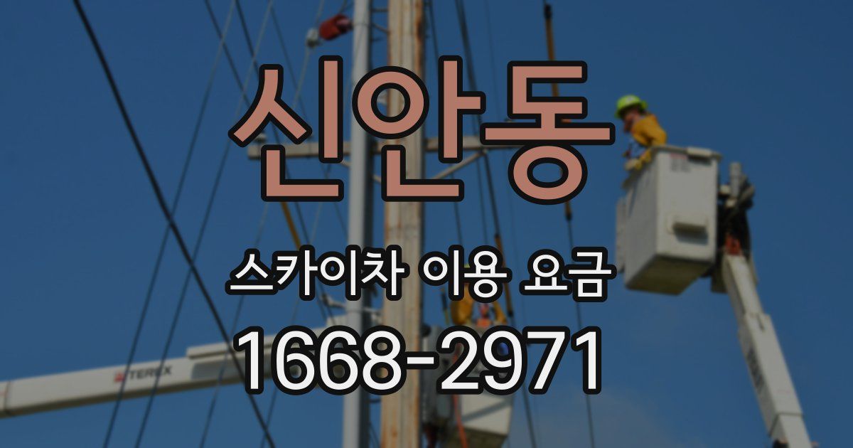 신안동 스카이차 이용 요금