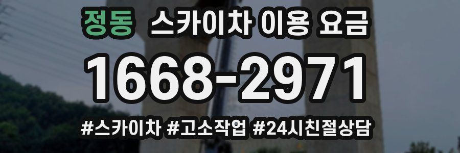 정동 스카이차 이용 요금
