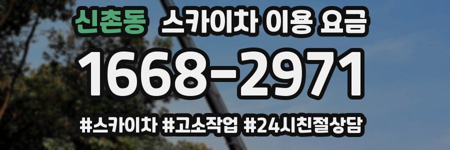 신촌동 스카이차 이용 요금