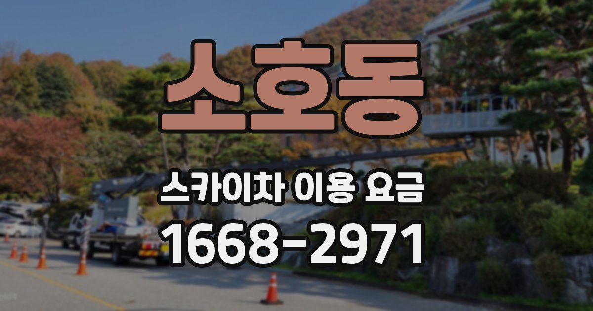 소호동 스카이차 이용 요금