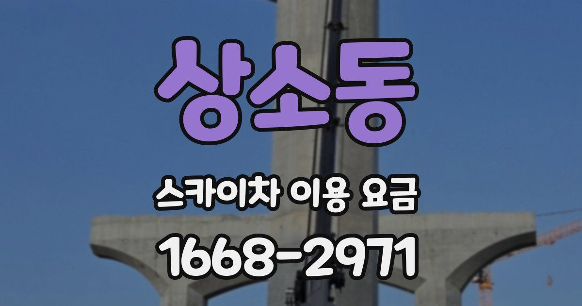 상소동 스카이차 이용 요금