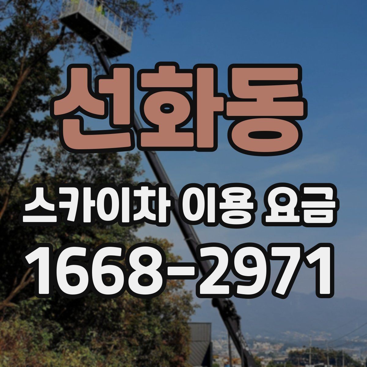 선화동 스카이차 이용 요금 확인 시 현장 사진이 필요한 이유