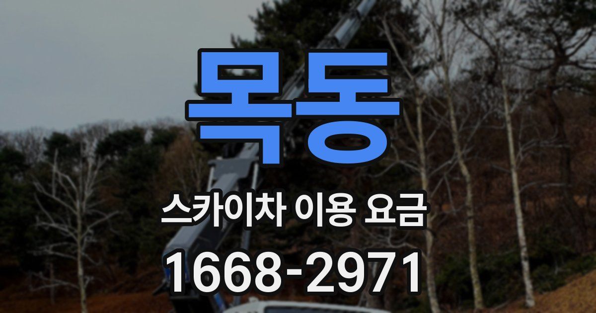 목동 스카이차 이용 요금