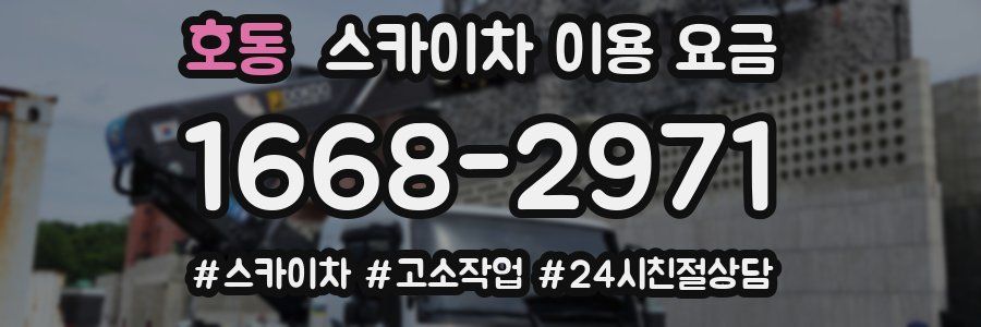 호동 스카이차 이용 요금