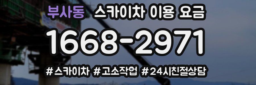 부사동 스카이차 이용 요금
