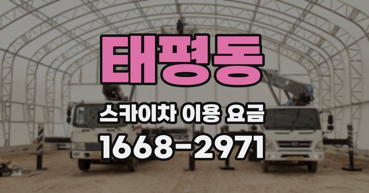 태평동 스카이차 이용 요금