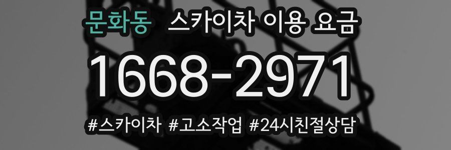문화동 스카이차 이용 요금