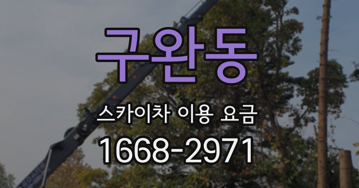 구완동 스카이차 이용 요금