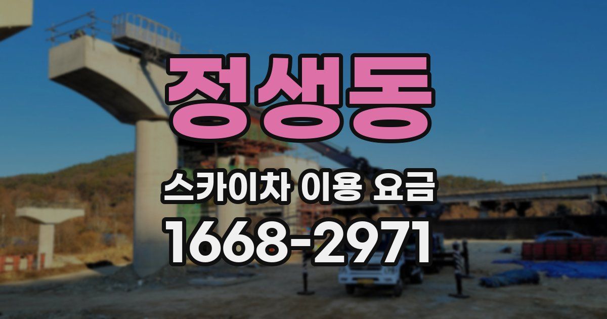 정생동 스카이차 이용 요금