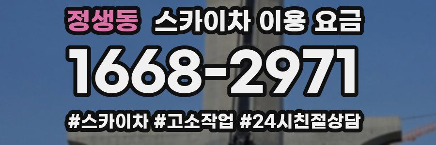 정생동 스카이차 이용 요금
