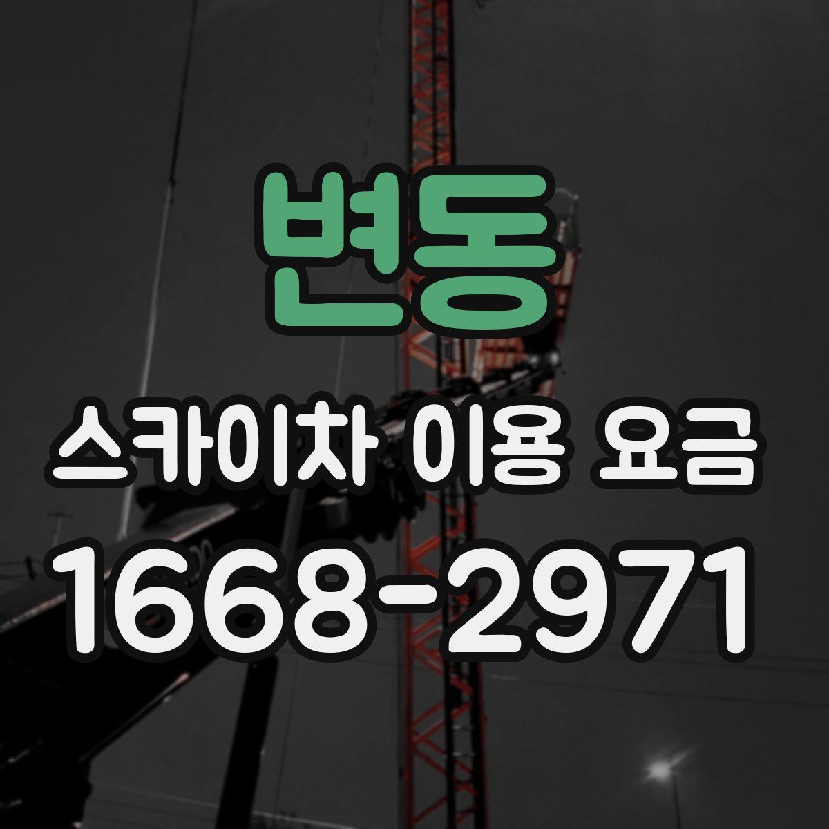 변동 스카이차 이용 요금