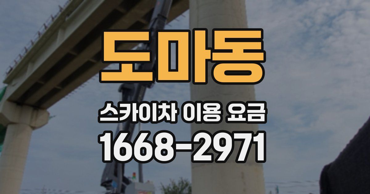 도마동 스카이차 이용 요금