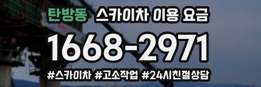탄방동 스카이차 이용 요금