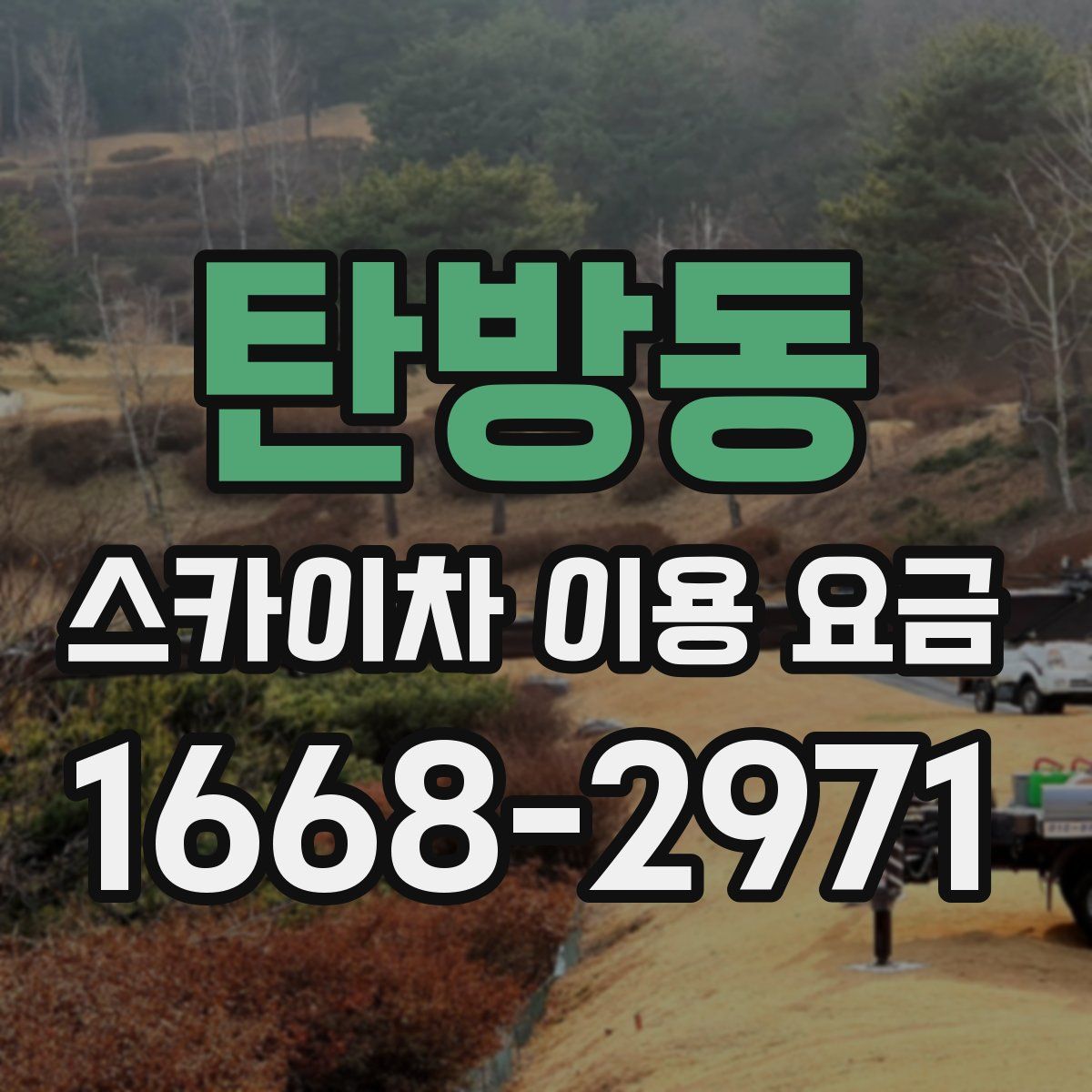 탄방동 스카이차 이용 요금