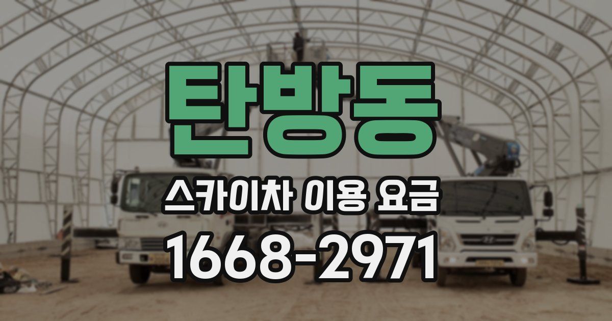 탄방동 스카이차 이용 요금