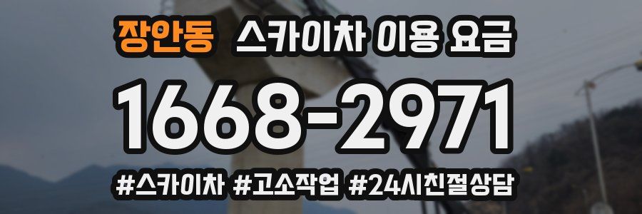장안동 스카이차 이용 요금