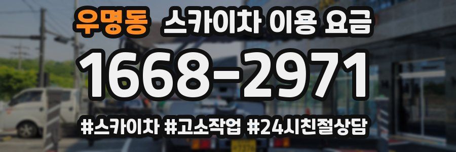 우명동 스카이차 이용 요금