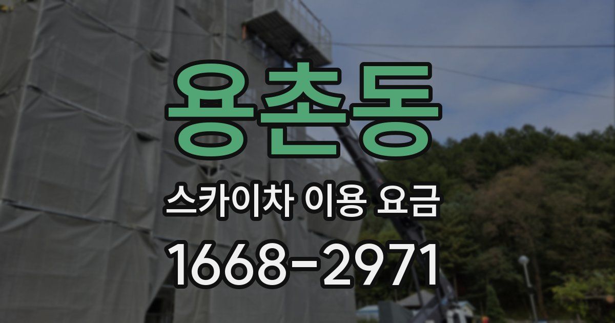 용촌동 스카이차 이용 요금