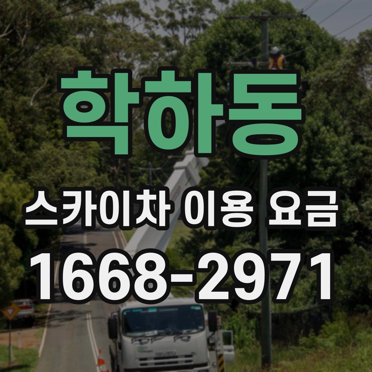 학하동 스카이차 이용 요금 책정에 영향을 주는 설치 환경