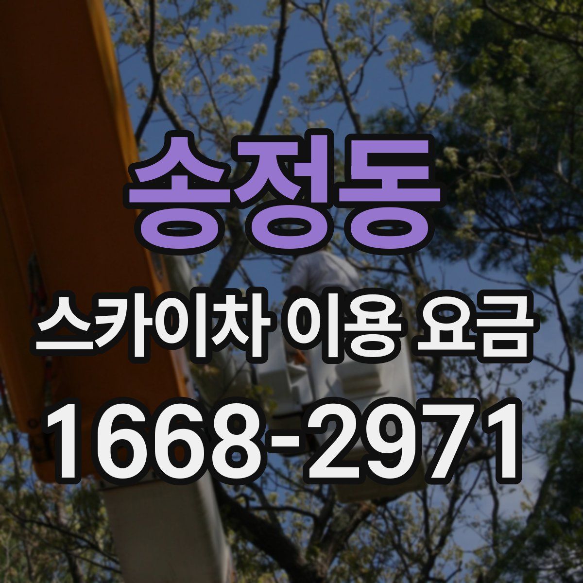 송정동 스카이차 이용 요금