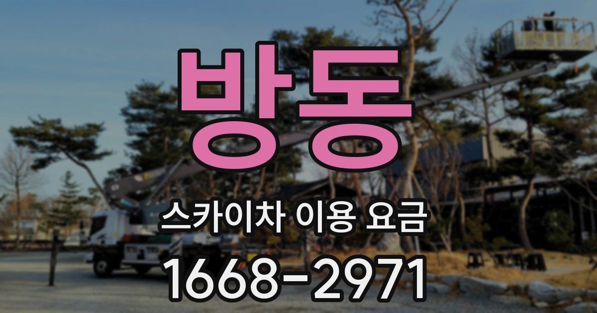 방동 스카이차 이용 요금