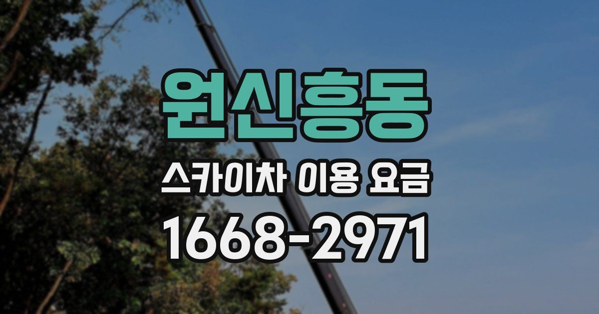 원신흥동 스카이차 이용 요금