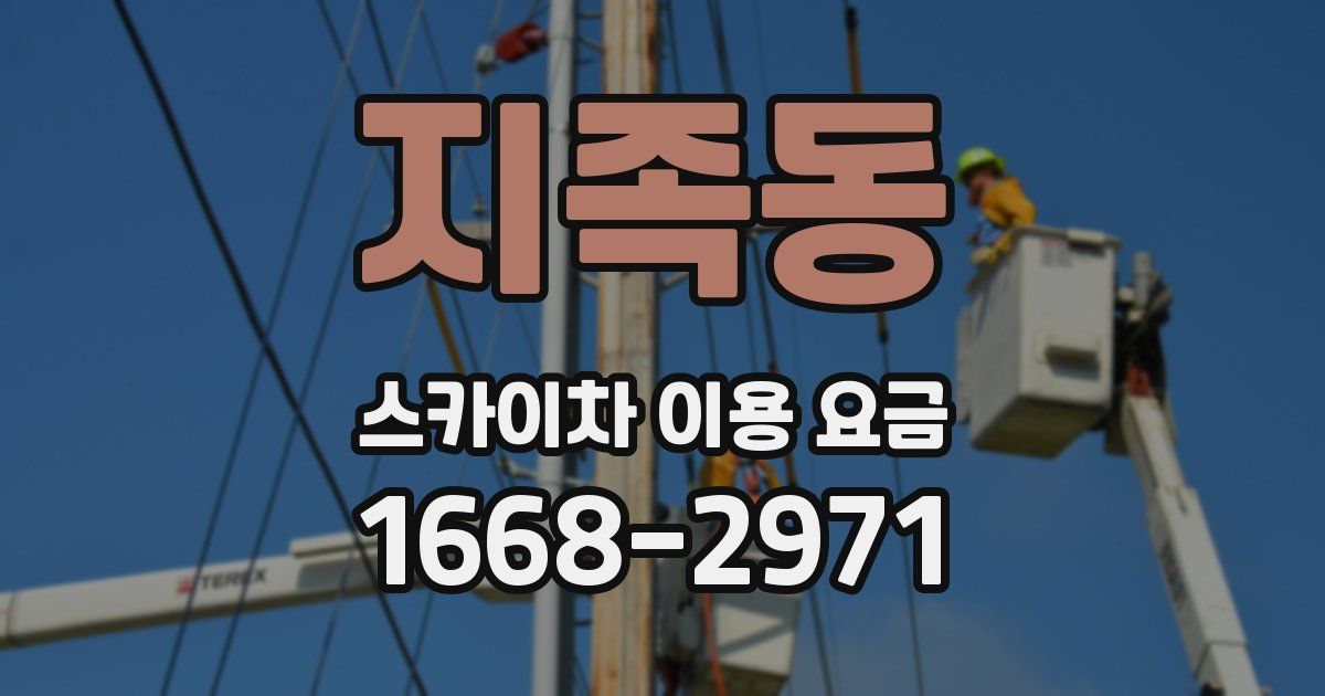 지족동 스카이차 이용 요금