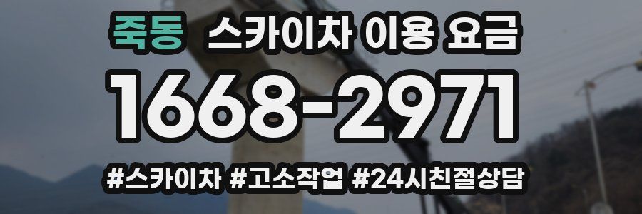 죽동 스카이차 이용 요금
