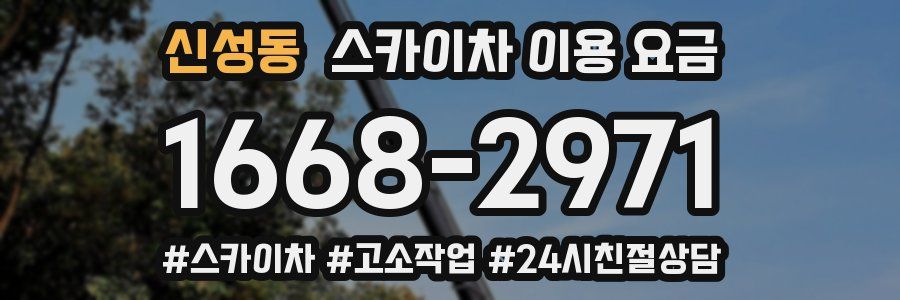 신성동 스카이차 이용 요금