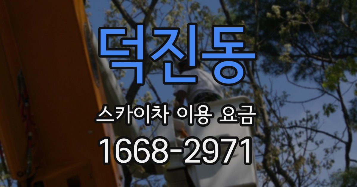 덕진동 스카이차 이용 요금