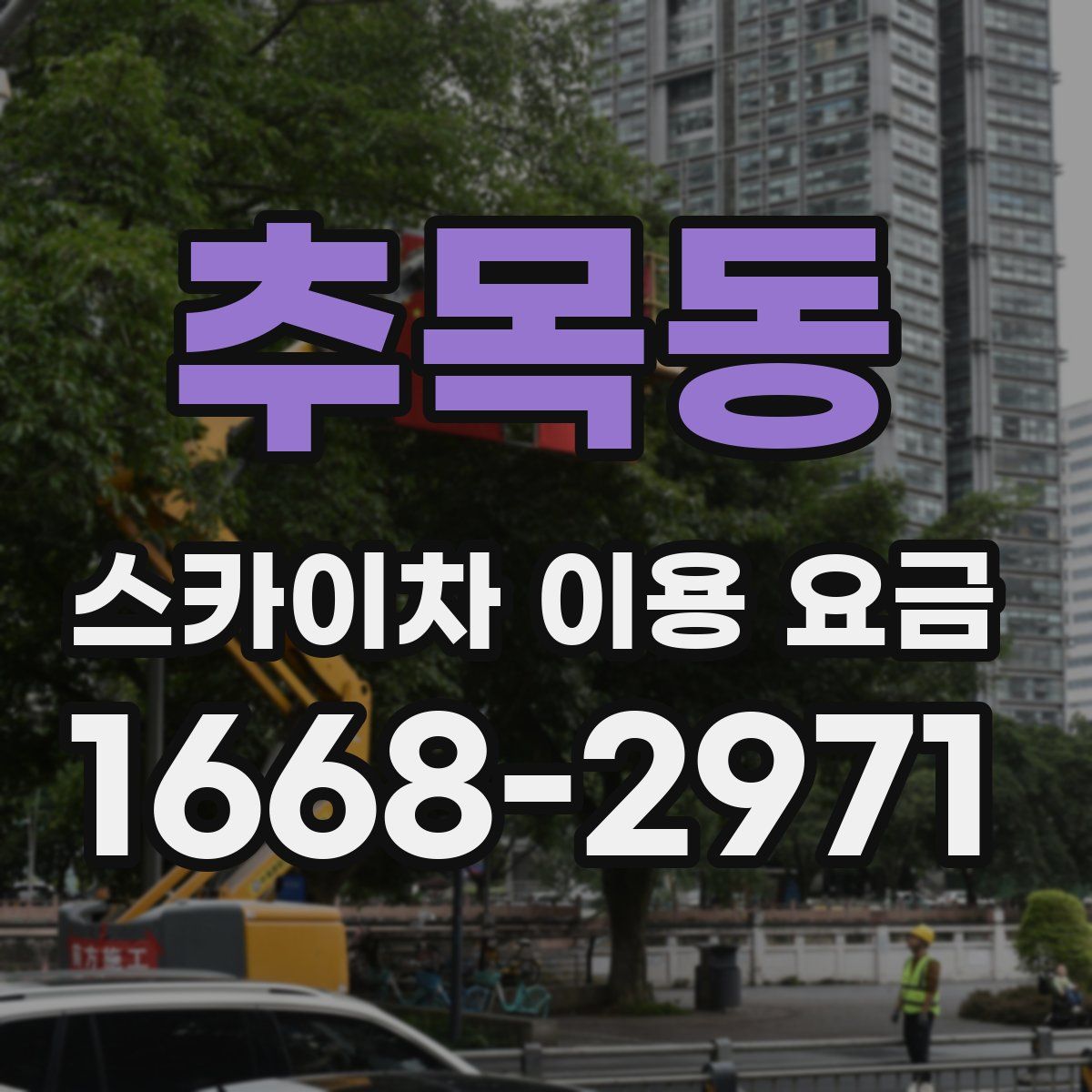 추목동 스카이차 이용 요금