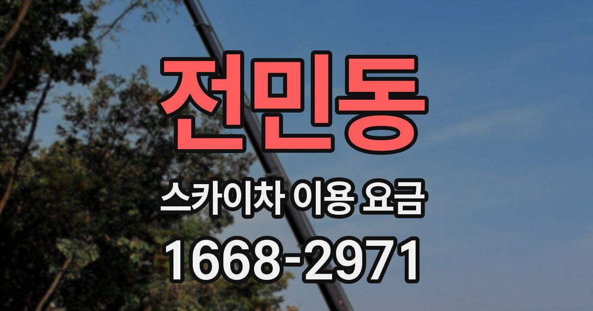 전민동 스카이차 이용 요금